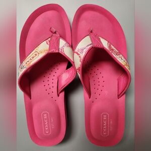 Coach Jolie Pink Sandals